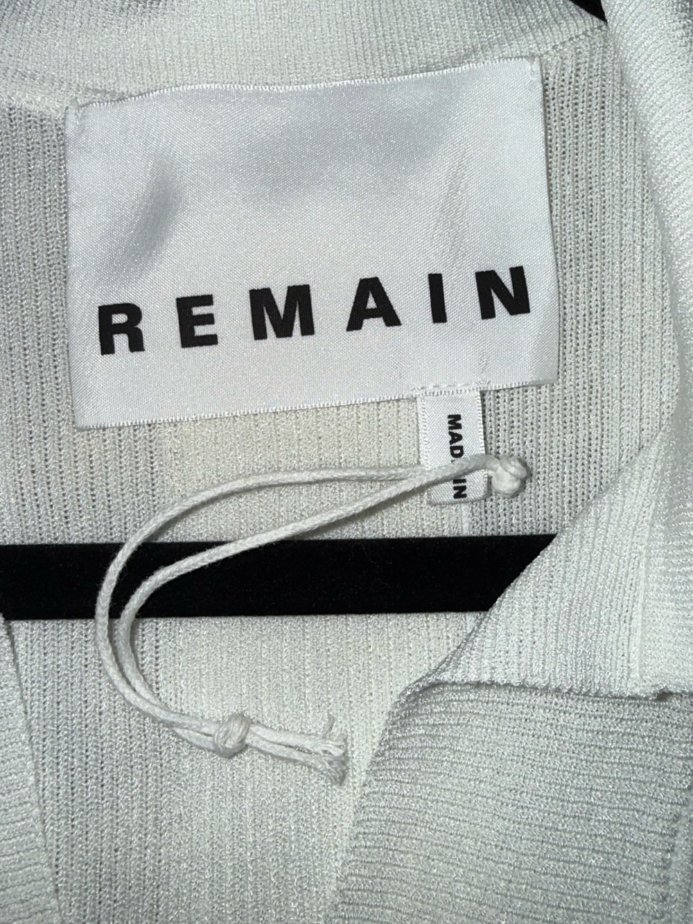 REMAIN NWOT Joy Colorblock Ribbed Knit Maxi Dress Black White | US Women’s Sz 2